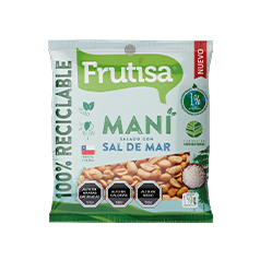 1 Maní salado con Sal de Mar Frutisa 150 gr.