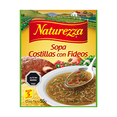 1 Sopa Naturezza Costilla con Fideos 72 gr.