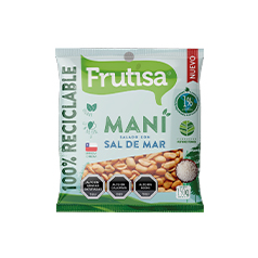 1 Maní Salado con Sal de Mar Frutisa 150 g.
